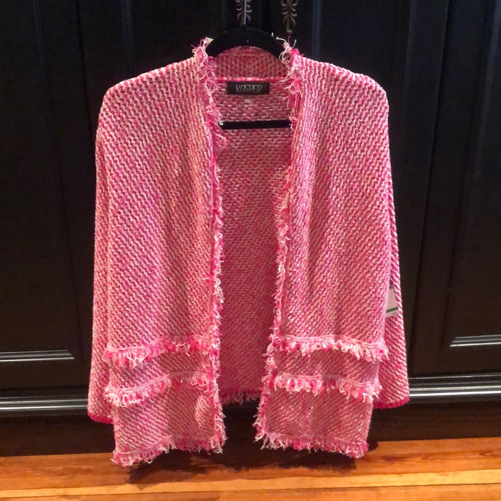New beautiful Kasper knitted jacket